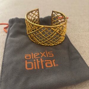 Alexis Bittar Gold Lattice Cuff Bracelet